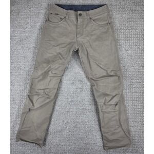 Kuhl Rydr Mens 32x32 Brown Tan Cotton Canvas Work Hiking Outdoor Pants